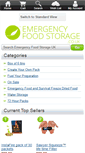 Mobile Screenshot of emergencyfoodstorage.co.uk