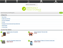 Tablet Screenshot of emergencyfoodstorage.co.uk